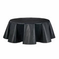 Mainstays 70" Round Grey Herringbone Peva Tablecloth