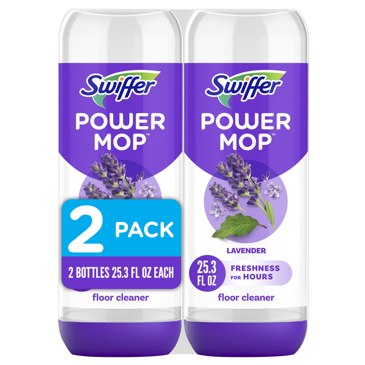 Swiffer PowerMop Floor Cleaning Solution with Lavender Scent (2 ct)