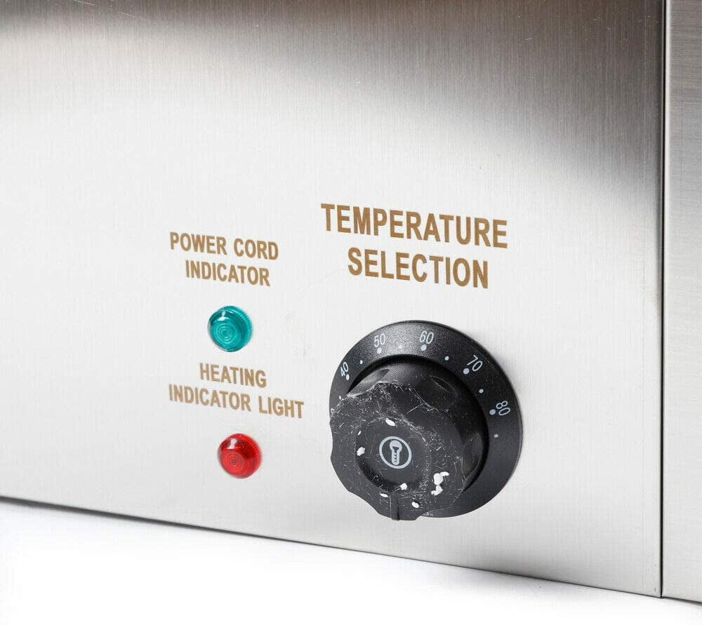 3¡Á7L Commercial Food Warmer Electric Table Countertop Steamer Large Capacity Stainless Steel Soup Station