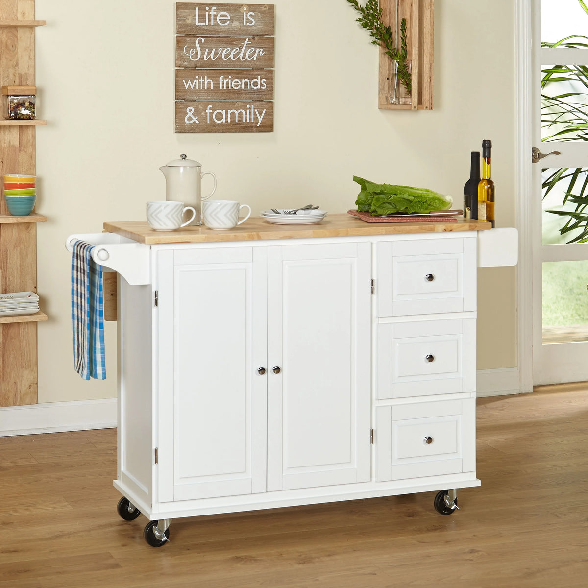 Thatcher Kitchen Cart, Grey