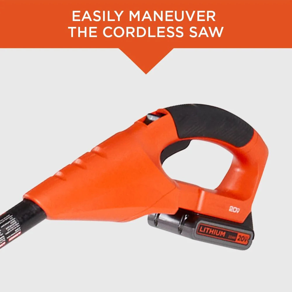 BLACK+DECKER 20V Max* Lithium Pole Pruning Saw, Bare Tool Only (LPP120B)