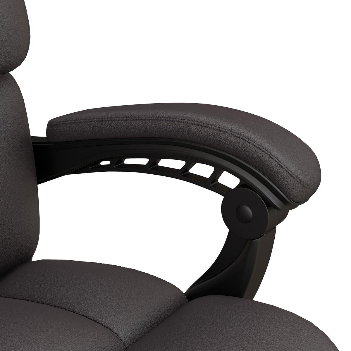 Vinsetto Bürostuhl mit Massagefunktion, ergonomisch, liegefähig, 63x57x118, Braun