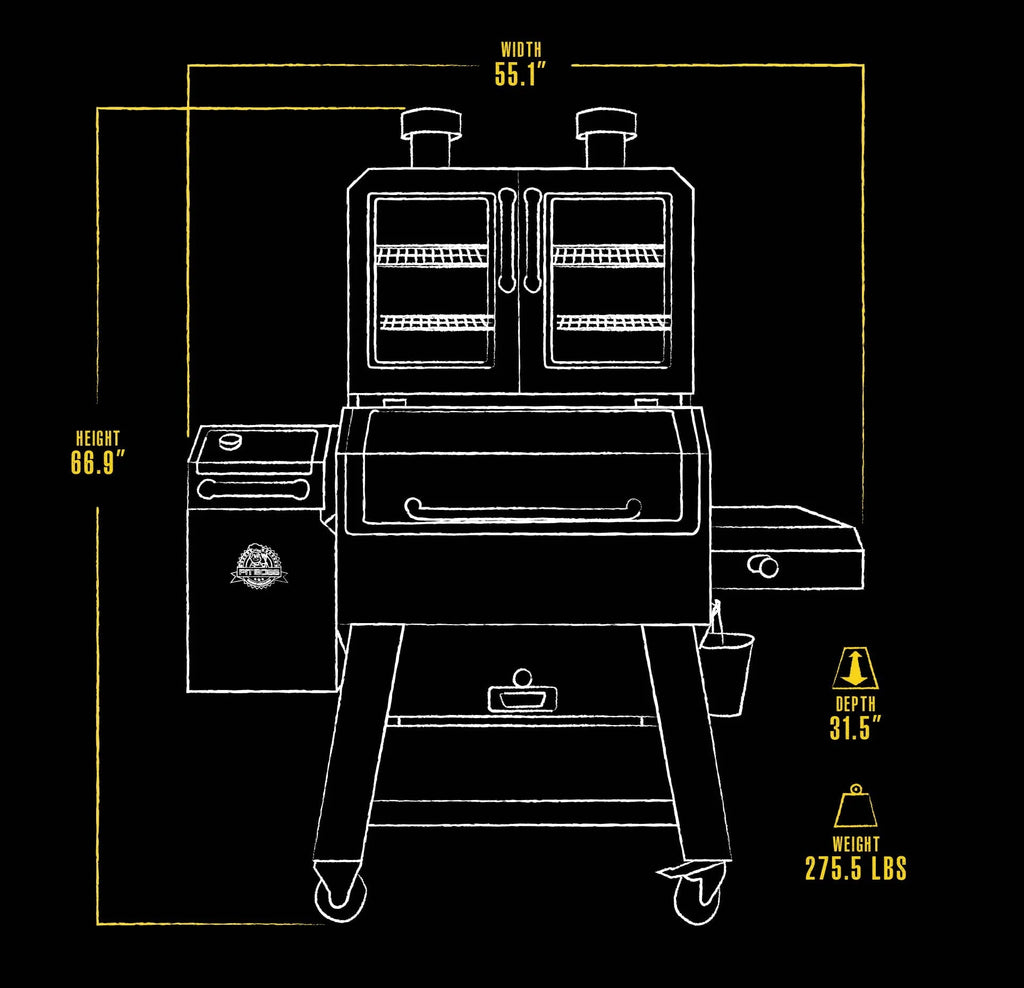 Pit Boss Platinum Lockhart Wi - Fi® and Bluetooth® Wood Pellet Grill and Smoker