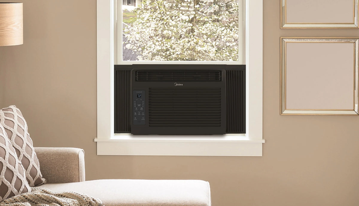 Midea 5, 000 BTU Window Air Conditioner, 150 Sq. Ft., White, New