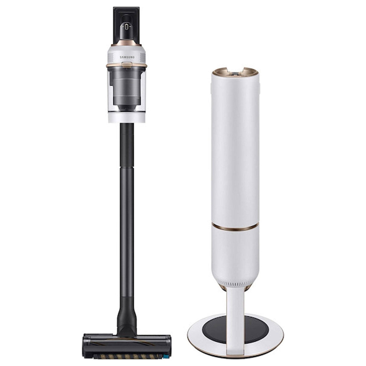 Samsung - Bespoke Jet Cordless Stick Vacuum with All-in-One Clean Station - Misty White