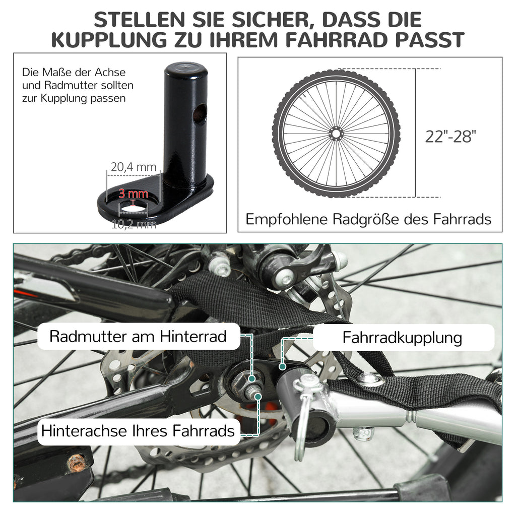 PawHut Haustieranhänger Hundeanhänger Fahrradanhänger bis 20kg klappbar Reflektor Regenschutz Stahl Grau + Grün 130 x 73 x 90cm