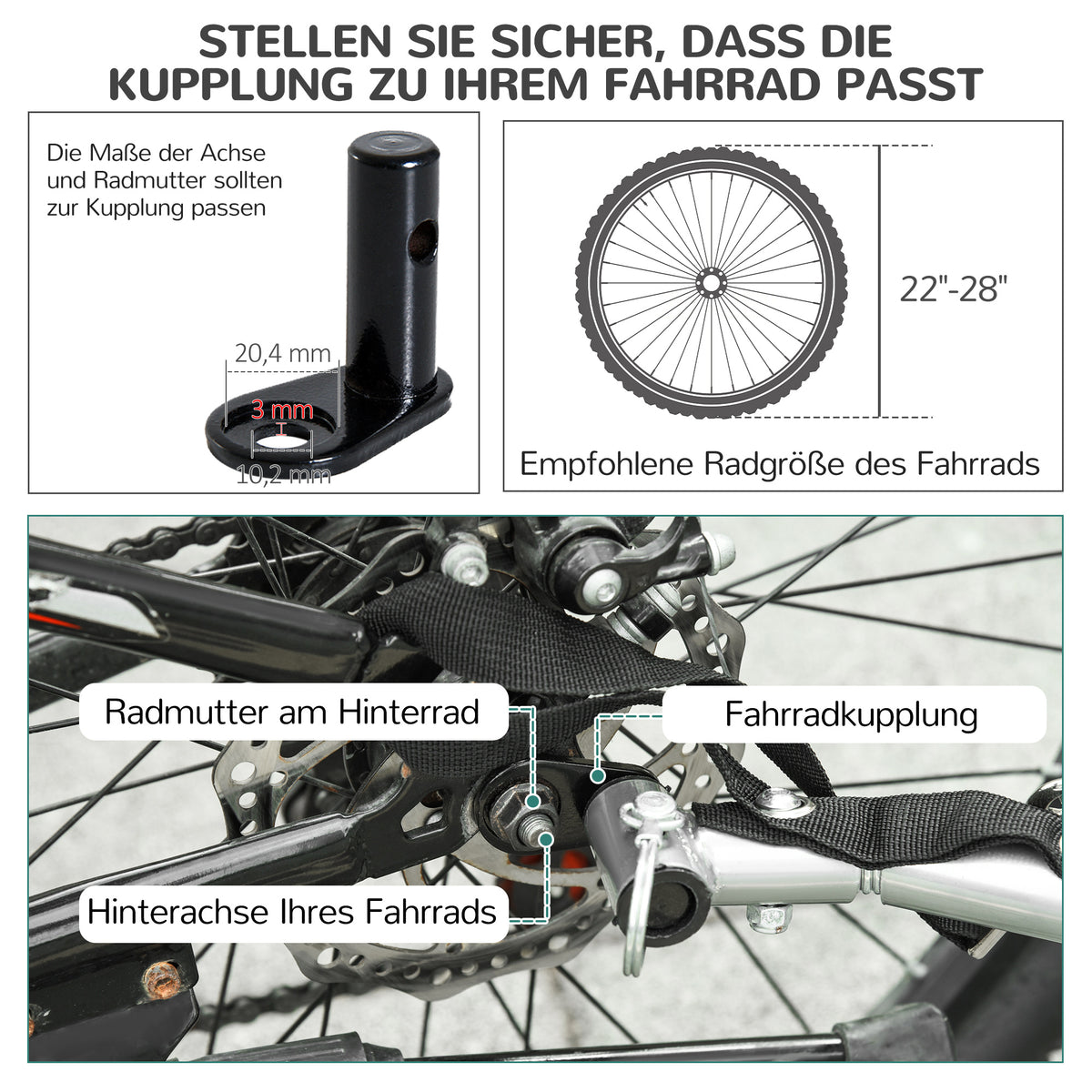 PawHut Haustieranhänger Hundeanhänger Fahrradanhänger bis 20kg klappbar Reflektor Regenschutz Stahl Grau + Grün 130 x 73 x 90cm