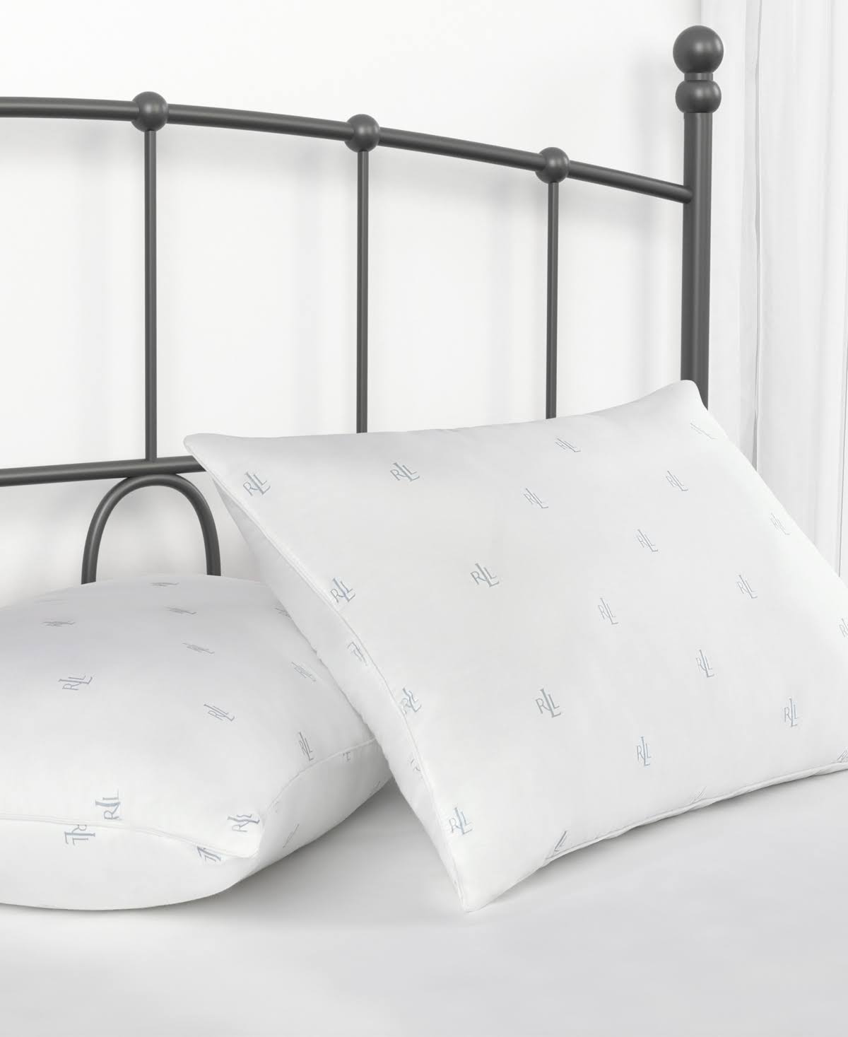 Lauren Ralph Lauren Logo 2-Pack Pillows, King - White