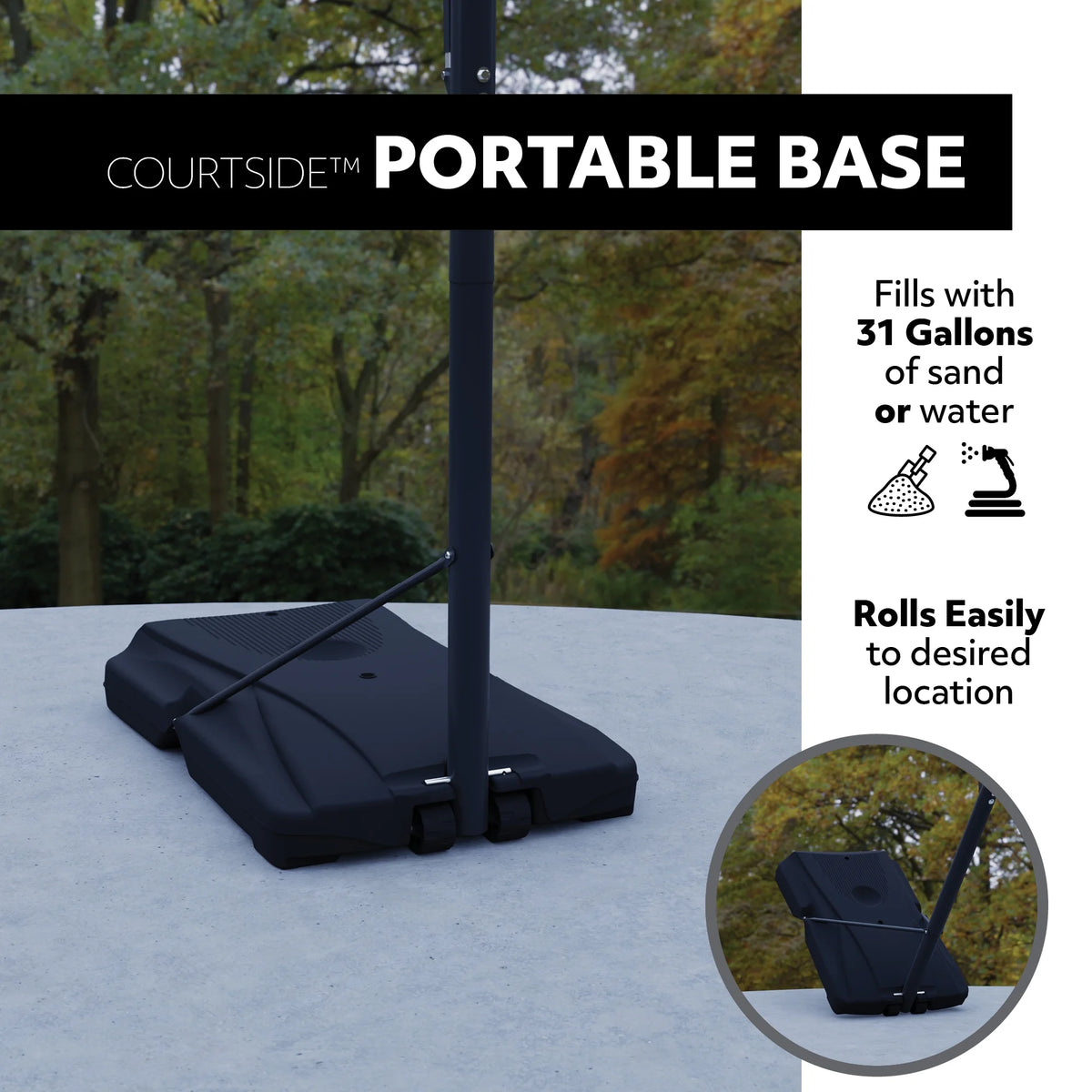 Lifetime 48 - Inch Shatterproof Portable Basketball Hoop with Strong Arm Adjustment & Slam - It Rim - Model 90585 - Outdoor Play