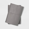 Threshold Gray Standard 400 Thread Count Solid Performance Pillowcase Set - Each