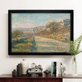 'Parc Monceau, Paris' Framed Oil Painting Print on Wrapped Canvas Darby Home Co Mat Color: White Mat, Size: 20" H x 24" W x 1.5" D, Format: Black Fram