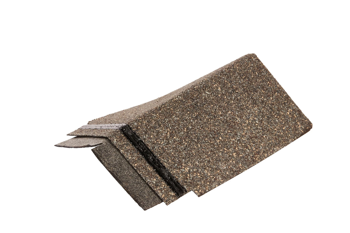 GAF TimberCrest 10-in Reflector Series Ridge Cap Shingles – Gold Amber – 20 Linear Feet (Box)