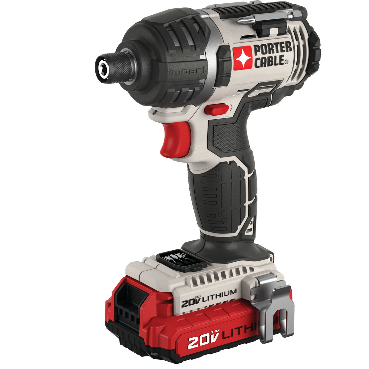 PORTER CABLE 20 - Volt Max Lithium - Ion Cordless Drill & Impact Driver Combo Kit, PCCK602L2
