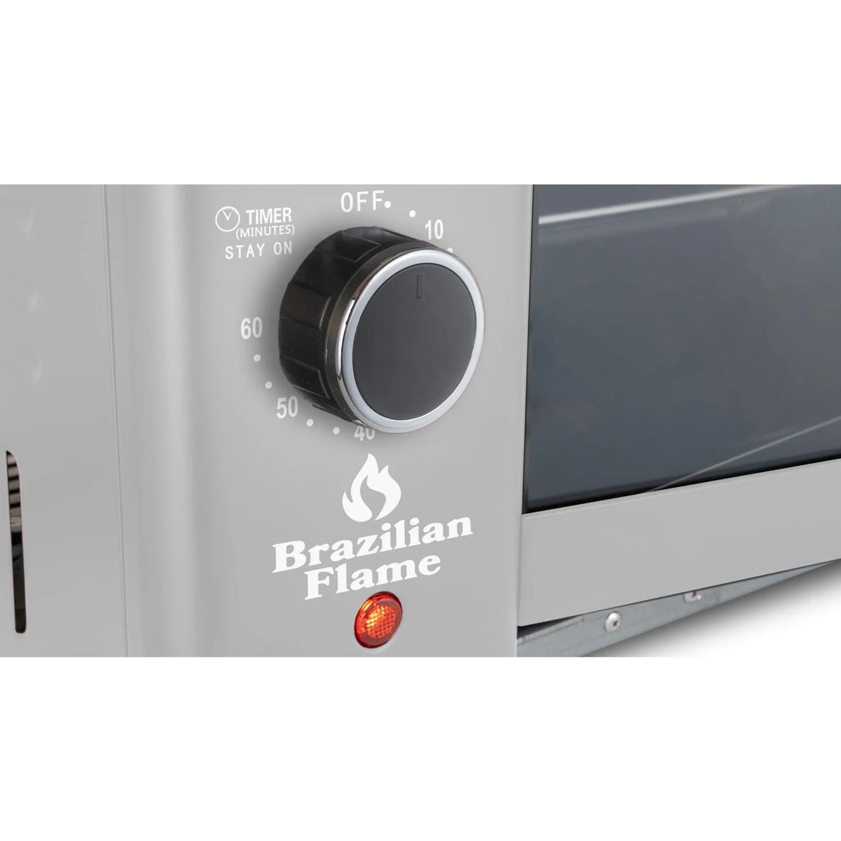 Brazilian Flame 2 - Skewer Brazilian Rotisserie Electric Grill in Red
