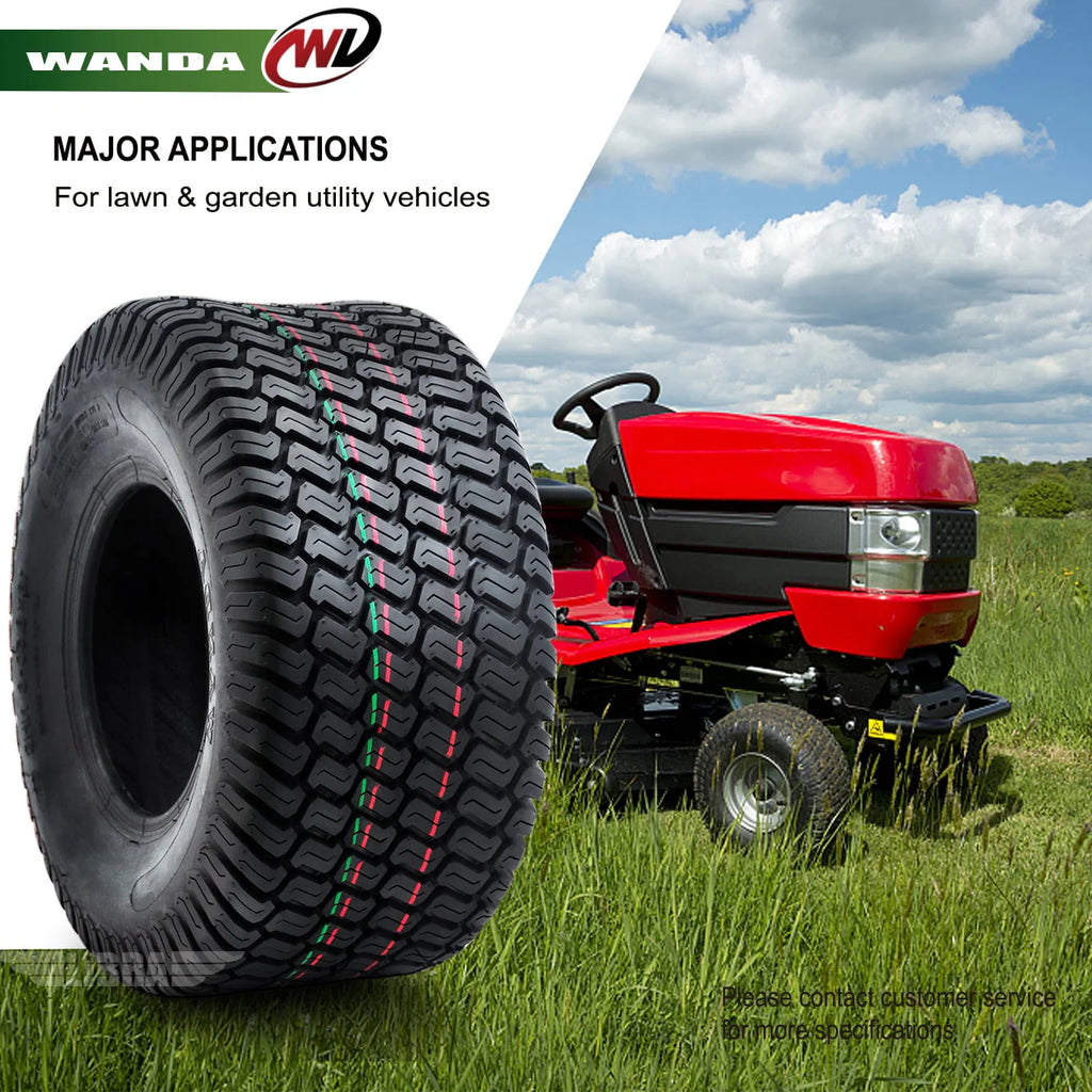 2 New WANDA 18x9.50 - 8 Lawn Mower Utility/ Golf Cart Turf Tires P332 - 13032