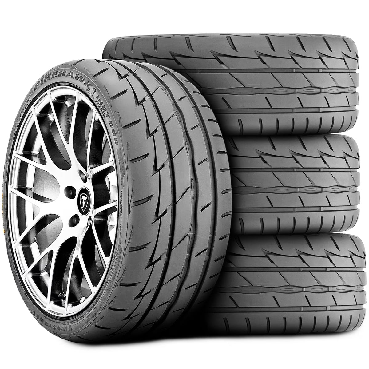 Set of 4 (FOUR) Firestone Firehawk Indy 500 245/45R18 100W XL High Performance Tires