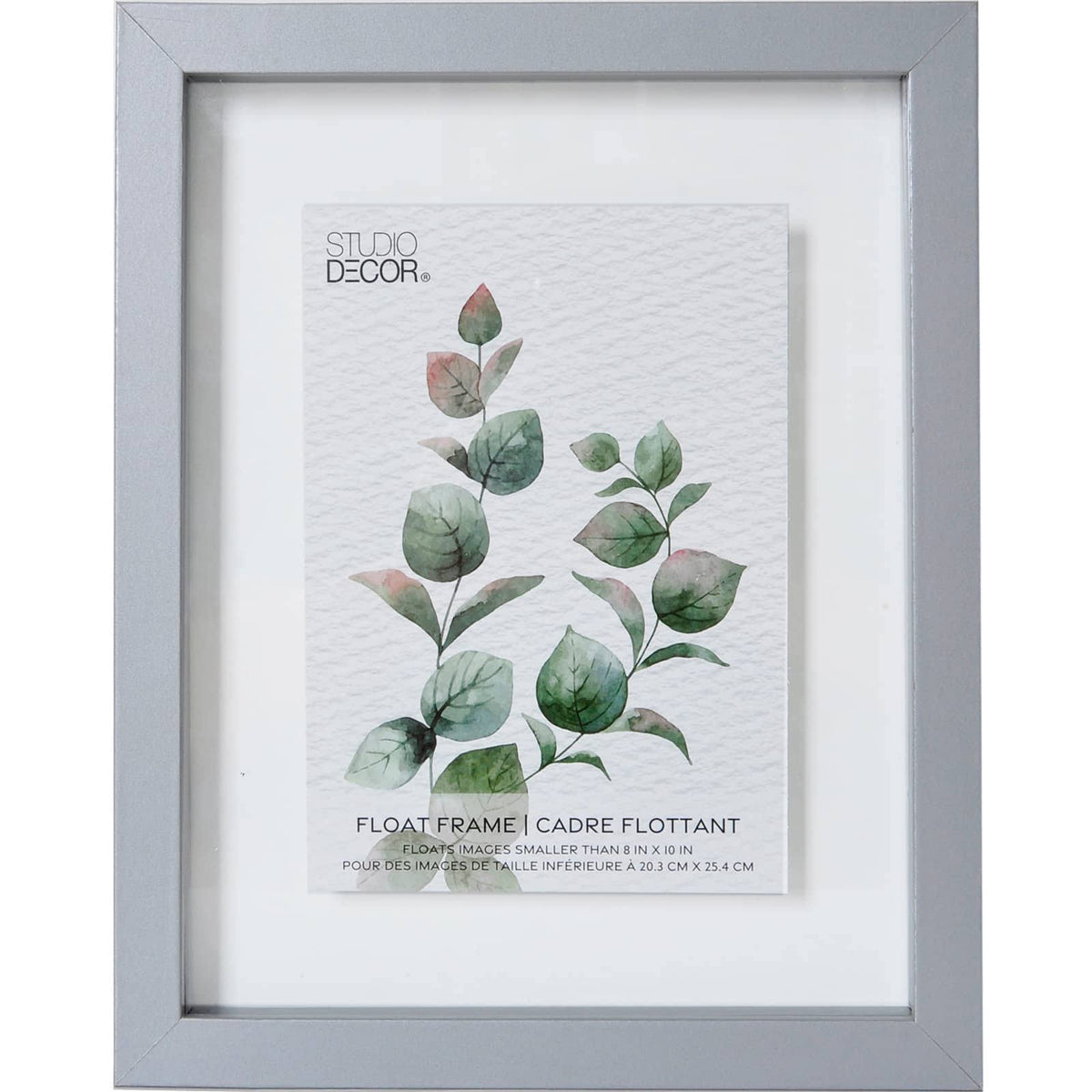 Gray Float Frame by Studio Dcor, Size: 8 x 10