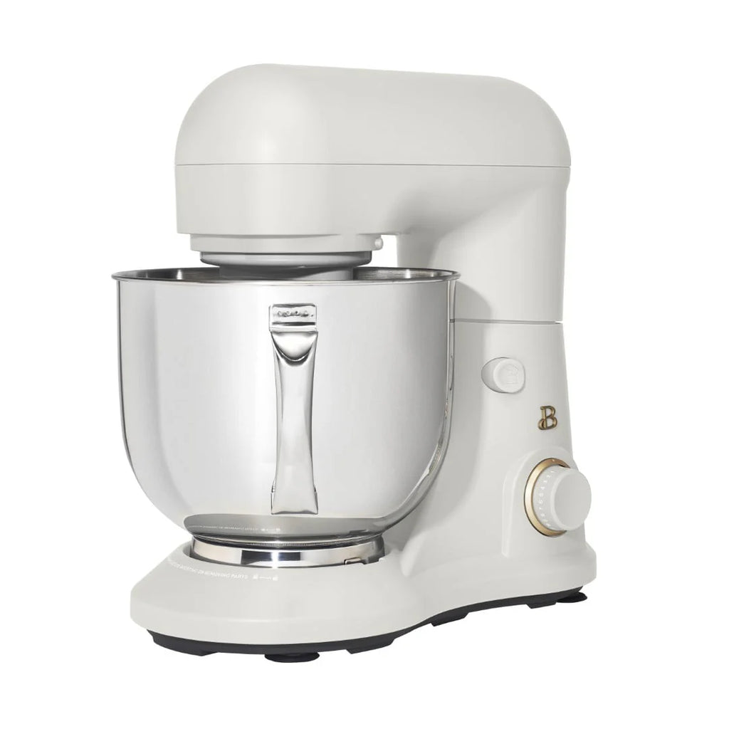 Beautiful 5.3 Qt Stand Mixer, Lightweight & Powerful with Tilt - Head, White Icing by Drew Barrymore