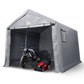 VEVOR Portable Shed Outdoor Storage Shelter, 10 x 10 x 8.5 ft Heavy Duty All-Season Instant Storage Tent Tarp Sheds with Roll-Up Zipper Door and Venti
