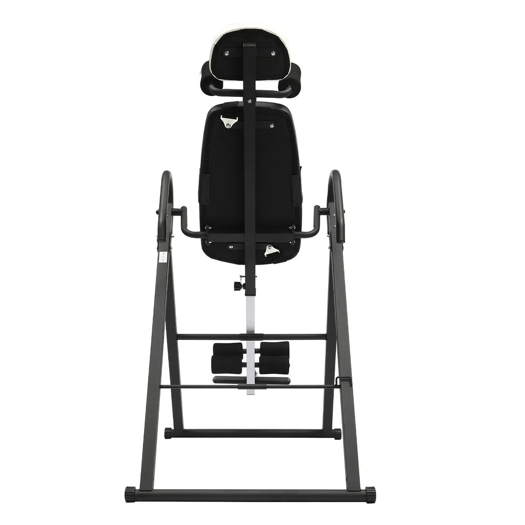 Foldable Inversion Table Teeter Advanced Back Pain Ankle Relief Gravity Fitness