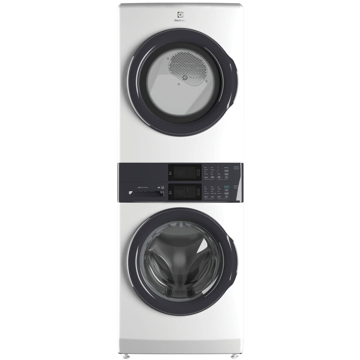 Electrolux - Laundry Tower Single Unit Front Load 4.4 Cu. ft. Washer & 8 Cu. ft. GAS Dryer - White