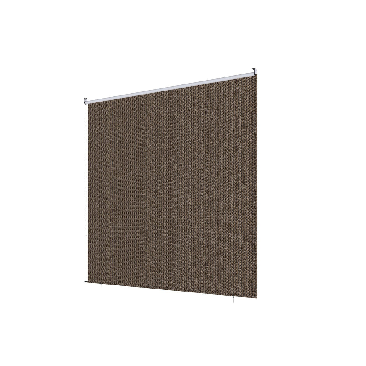 AECOJOY Outdoor Roller Shade, 10'(W) x8'(H) Sun Shade Cover Canopy, Mocha&Gray