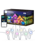 Eufy Permanent Outdoor Light E120, 100ft with 60 Dual-LED RGB and Warm White Eave Lights, App Control, AI Light Design, Endless