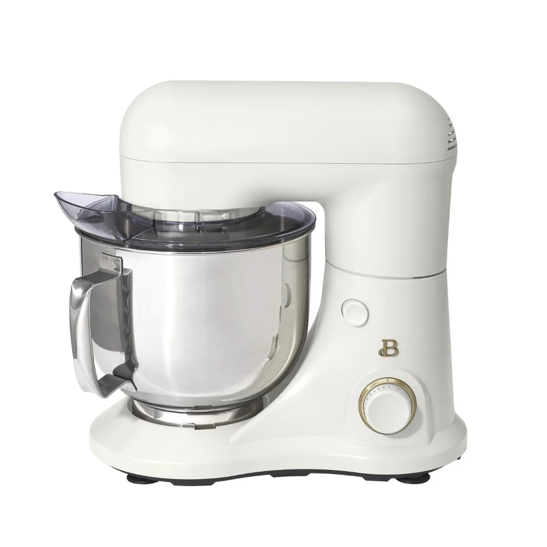 Beautiful 5.3 Qt Stand Mixer, Lightweight & Powerful with Tilt - Head, White Icing by Drew Barrymore