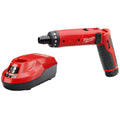 Milwaukee 2101-21 Cordless Screwdriver Kit, 4 V, 0.25"