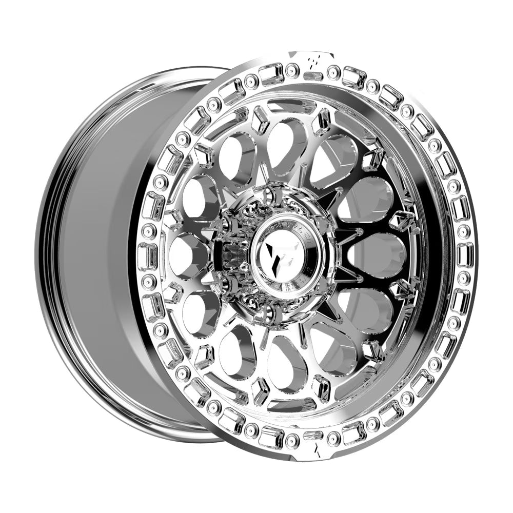 17x9 Fittipaldi Offroad FT101MC Mirror Coat Wheel 6x5.5 ( - 12mm)