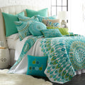 Levtex Mirage Quilt Set - Teal - Full/Queen