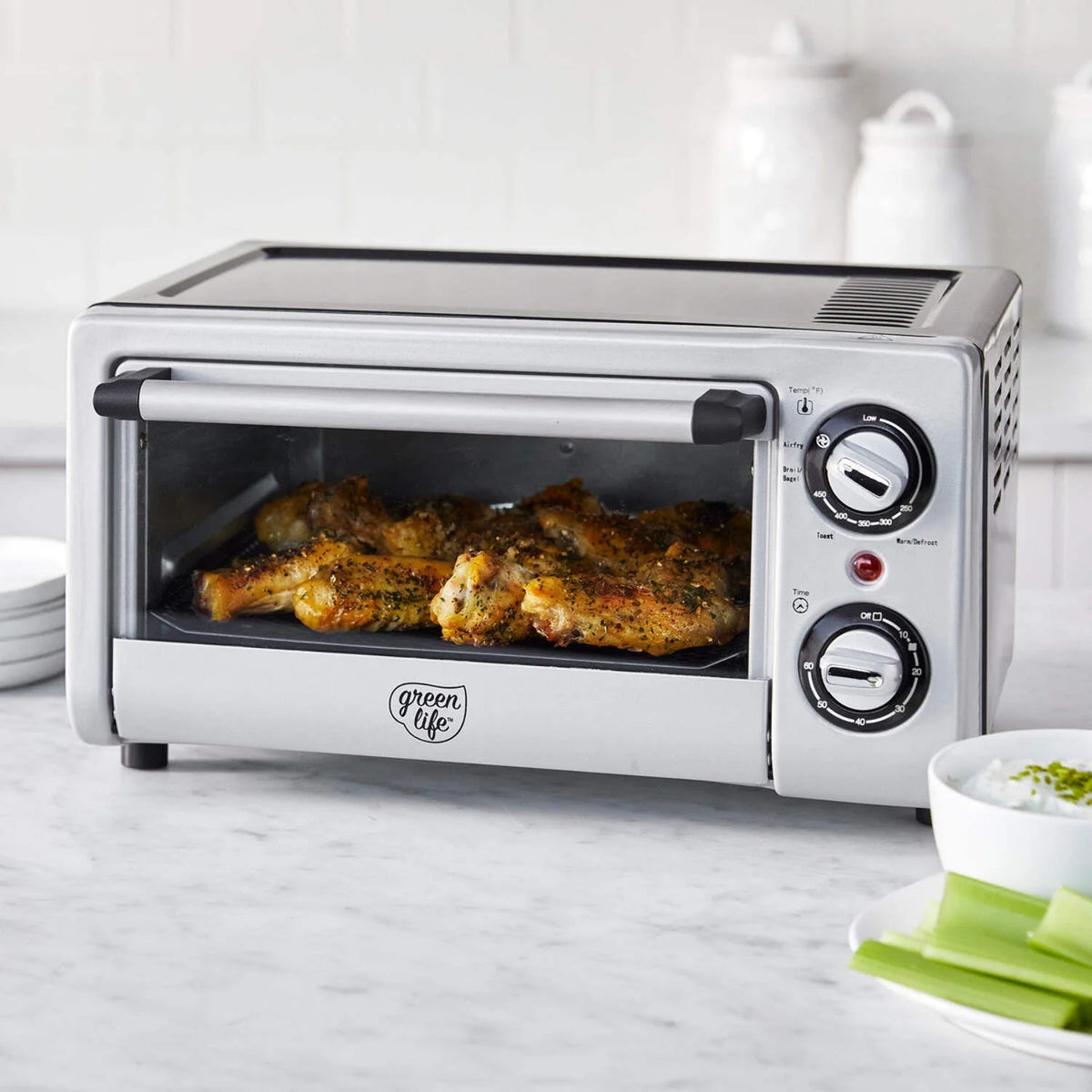 Greenlife Air Fry Toaster Oven | Black