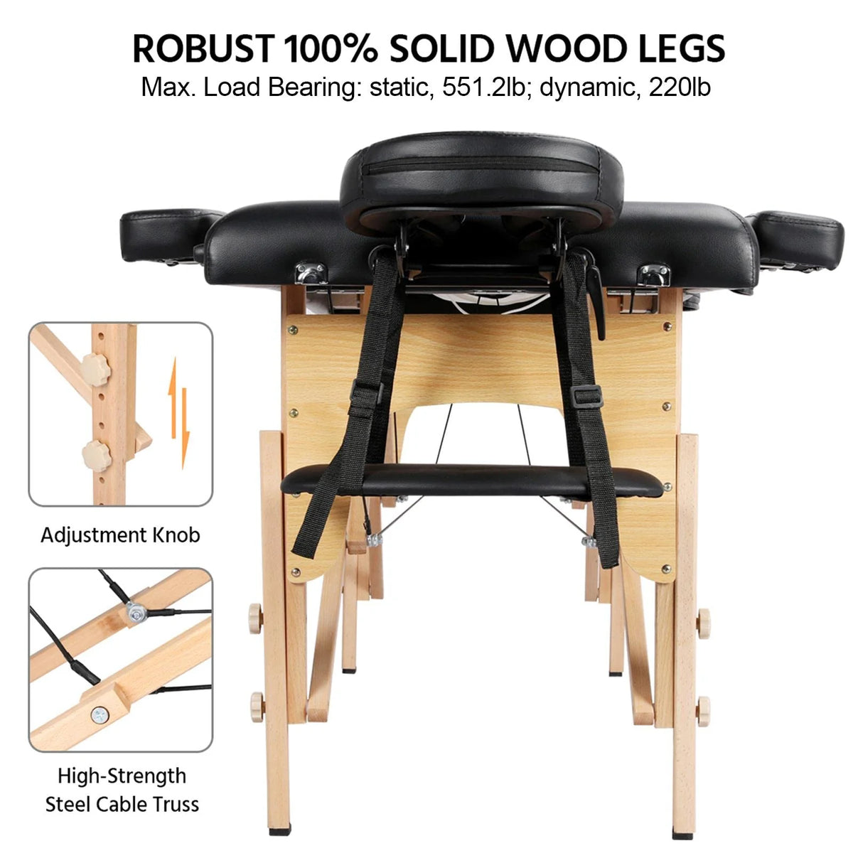 Yaheetech Portable Massage Bed for Beauty Tattoo