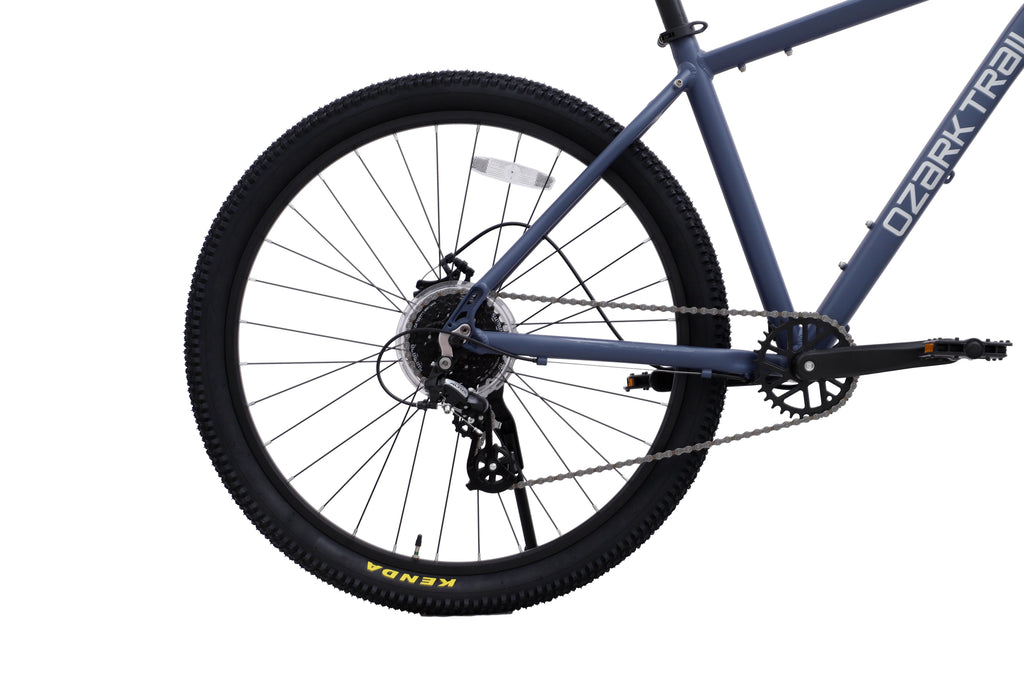 27.5" Ozark Trail M.2 Ridge Mountain Bike, Medium Frame, Fits Riders 5'3" - 5'8", Blue, Adult, Unisex