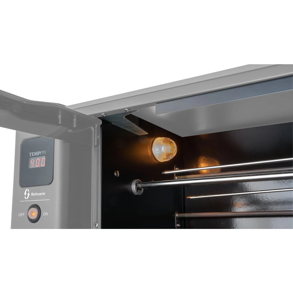 Brazilian Flame 2 - Skewer Brazilian Rotisserie Electric Grill in Red