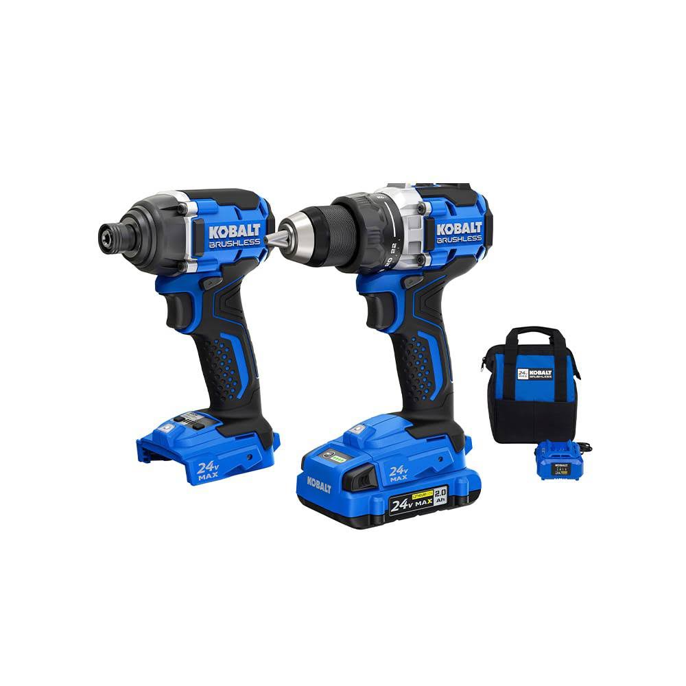 Kobalt 4913884 2-Tool 24-Volt Max Brushless Power Tool Combo Kit