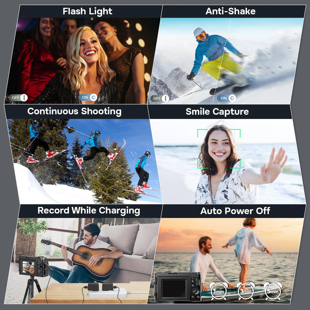 Duluvulu 4K Digital Camera for Photography Autofocus