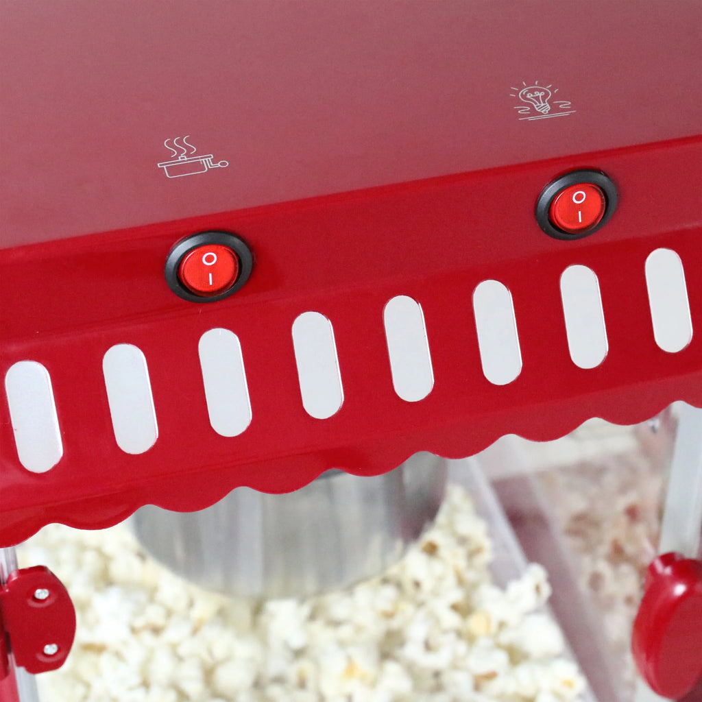 West Bend Popcorn Machine and Cart, 10 - Cup Capacity, in Red (PCMC20RD13), 14.35 lb., New