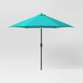 10'x10' Outdoor Market Umbrella Turquoise Blue - Threshold