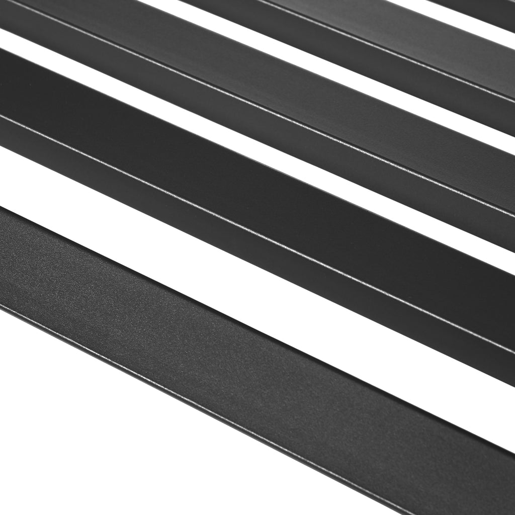 Outsunny 2-Sitzer Gartenbank Sitzbank 240kg belastbar Bank Gartenmöbel für den Innen- und Außenbereich geeignet 127 x 58 x 82 cm Schwarz