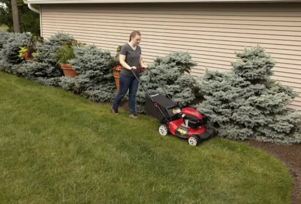 Restored Troy - Bilt TB120C | 21in 163cc Walk Behind Push Mower | 3 - in - 1 Deck (Refurbished)