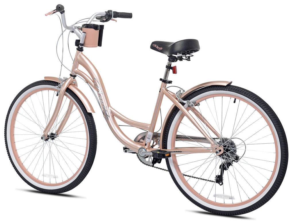 26 in. Bayside Women's Cruiser Bike. Rose Gold