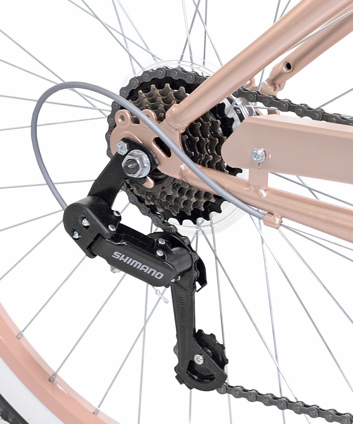 26 in. Bayside Women's Cruiser Bike. Rose Gold