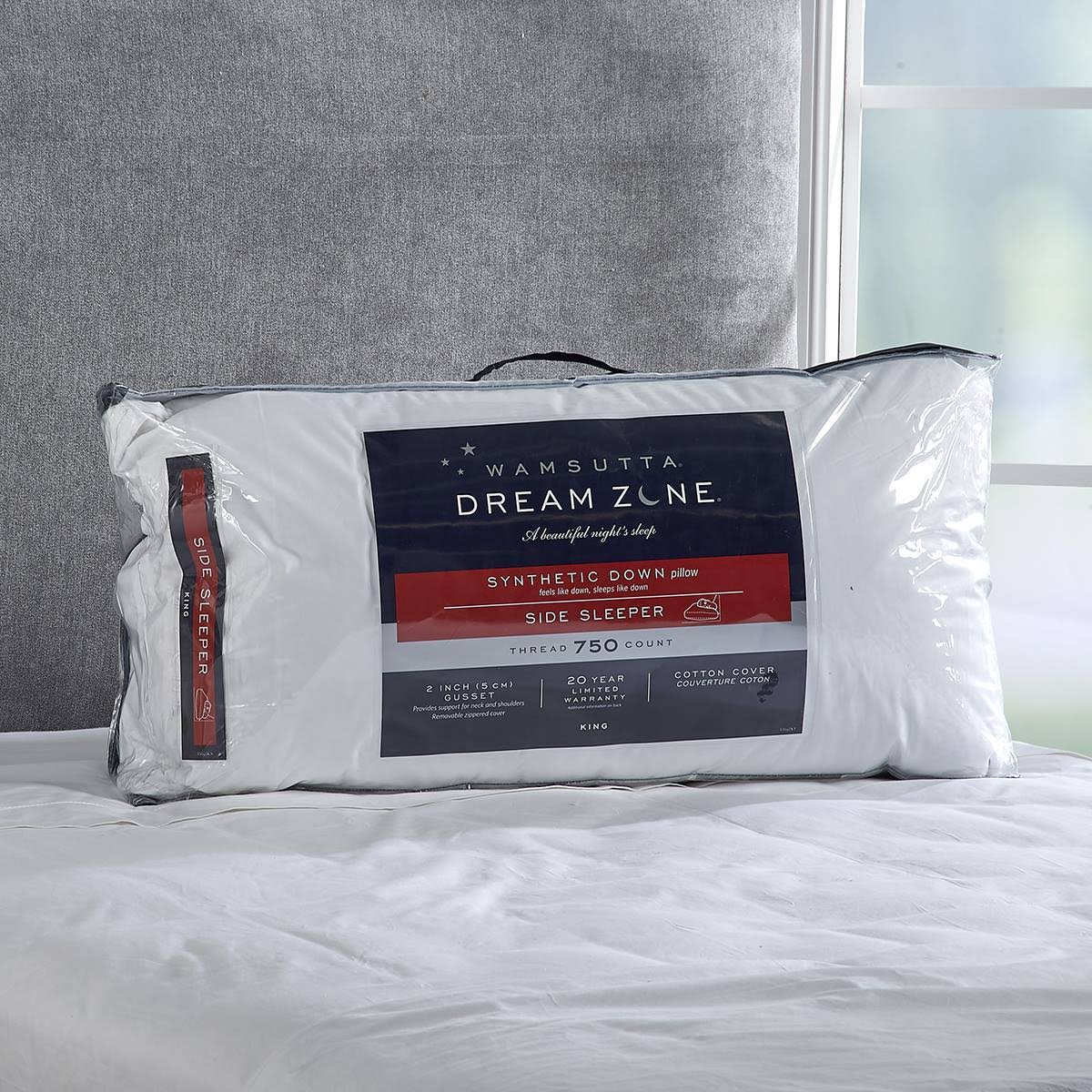Wamsutta Dream Zone Synthetic Down King Side Sleeper Pillow
