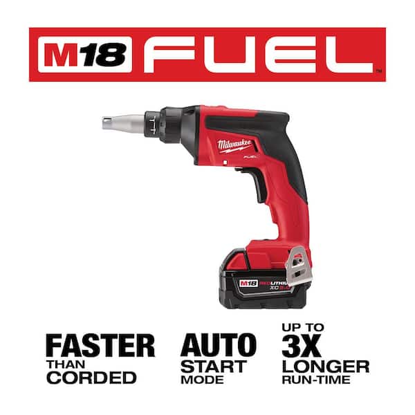 M18 FUEL 18V Lithium-Ion Brushless Cordless HACKZALL Reciprocating Saw Kit W/M18 Drywall Screw Gun