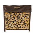 Woodhaven Firewood Log Rack, Size: 48" H x 60" W x 14" D, Brown