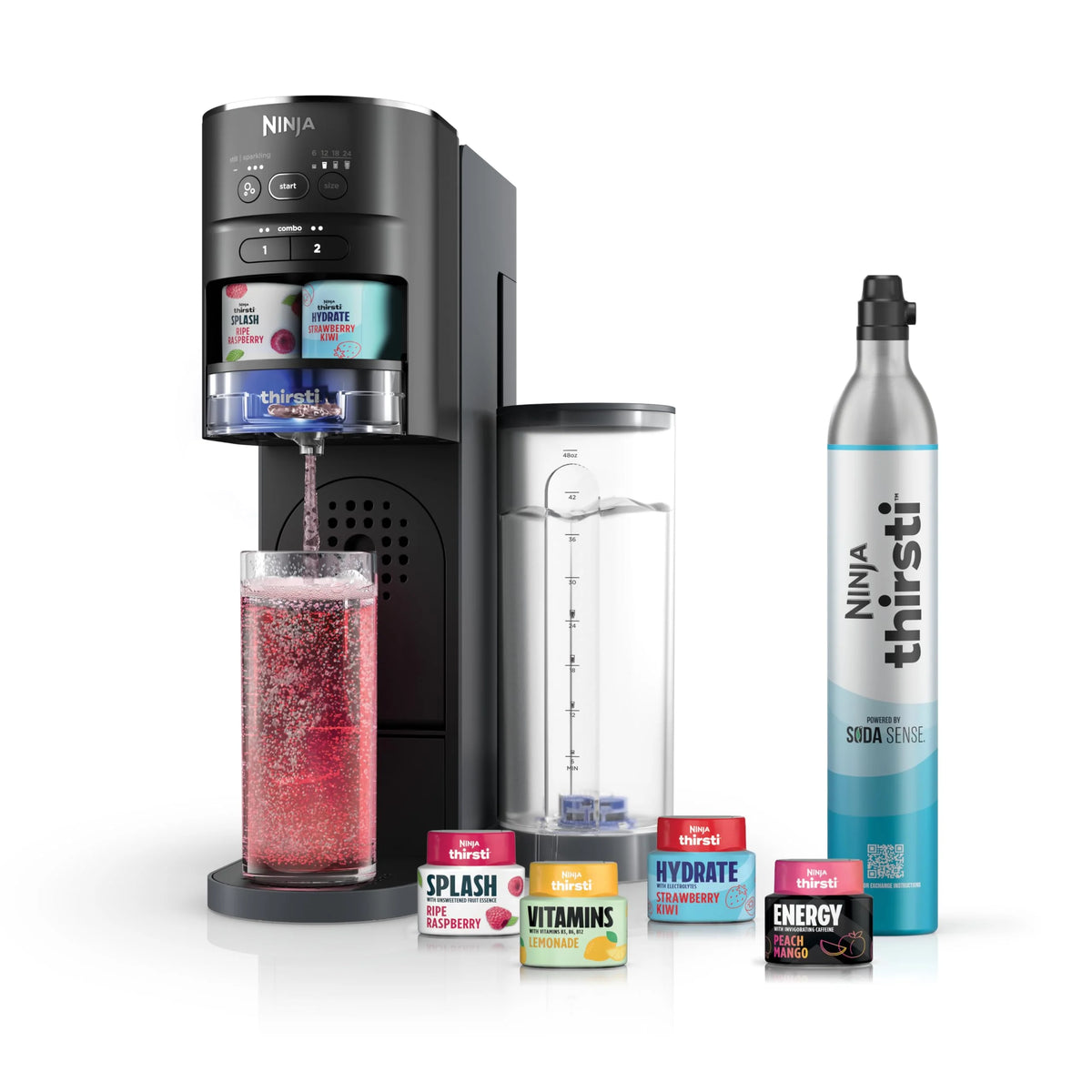Ninja 60L Thirsti Drink System. Soda Maker. Carbonated Water Machine