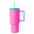 Simple Modern Kids 24 oz Tumbler with Handle and Silicone Straw Lid | Spill Proof and Leak Resistant | Reusable Stainless Steel Bottle | Gift for