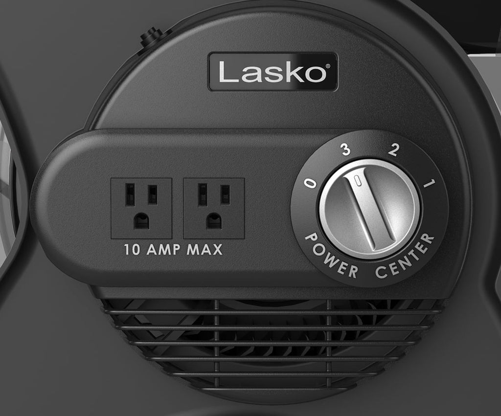 Lasko Pivoting Pro 12" 3 - Speed Rotating Head Free Standing Blower Fan, 289 CFM, Black, U12104