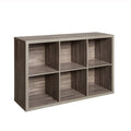 ClosetMaid Decorative 6-Cube Storage Organizer, Weathered Gray